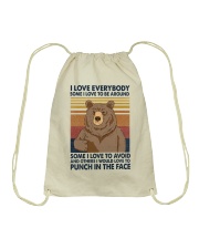 I love everybody Drawstring Bag tile