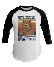 I love everybody Baseball Tee tile