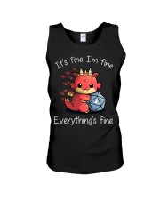 It's fine I'm fine Unisex Tank tile