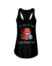 It's fine I'm fine Ladies Flowy Tank tile