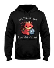 It's fine I'm fine Hooded Sweatshirt tile