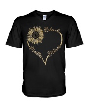 Black minds matter V-Neck T-Shirt tile