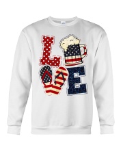 Love Independence day Crewneck Sweatshirt front