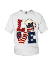 Love Independence day Youth T-Shirt tile