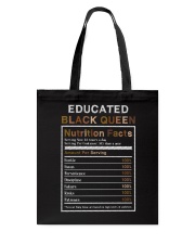 Educated black queen Ingredients Nutritional Tote Bag tile