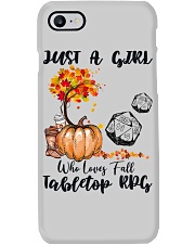 Just a girl who loves fall and tabletop RPG Phone Case tile