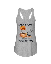 Just a girl who loves fall and tabletop RPG Ladies Flowy Tank tile