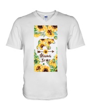 Mama bear Mother's day V-Neck T-Shirt tile