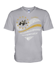 American heart Independence day V-Neck T-Shirt tile