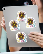 In a world where you can be anything be kind Sticker - 4 pack (Vertical) aos-sticker-4-pack-vertical-lifestyle-front-11
