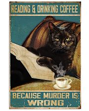 Reading and drinking coffee 11x17 Poster front