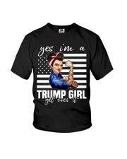 Yes I'm a trump girl Youth T-Shirt tile