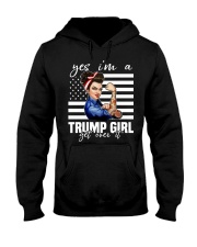 Yes I'm a trump girl Hooded Sweatshirt tile