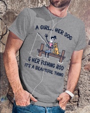 A girl her dog Classic T-Shirt lifestyle-mens-crewneck-front-4