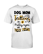 Dog mom with tattoos Classic T-Shirt tile