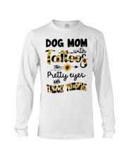 Dog mom with tattoos Long Sleeve Tee tile