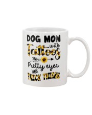 Dog mom with tattoos Mug tile