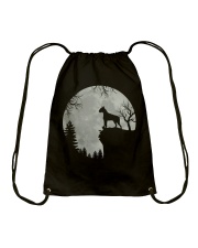 White Night Drawstring Bag tile