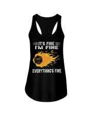 It's fine I'm fine Ladies Flowy Tank tile