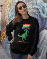 Homosaurus Rex Crewneck Sweatshirt lifestyle-unisex-sweatshirt-front-3