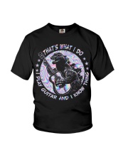 That's what I do I play guitar and I know thing Youth T-Shirt tile