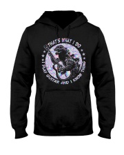 That's what I do I play guitar and I know thing Hooded Sweatshirt tile