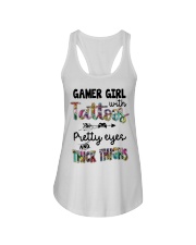 Gamer girl with tattoos Ladies Flowy Tank tile
