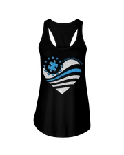 American heart Independence day - Printed apparels Ladies Flowy Tank tile