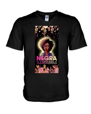 Negra y Educada V-Neck T-Shirt tile