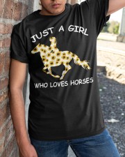 Just a girl who loves horses Classic T-Shirt apparel-classic-tshirt-lifestyle-27