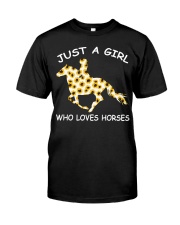 Just a girl who loves horses Classic T-Shirt front