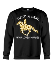 Just a girl who loves horses Crewneck Sweatshirt tile