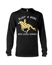 Just a girl who loves horses Long Sleeve Tee tile
