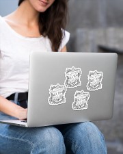 What doesn't kill you gives you XP Sticker - 4 pack (Vertical) aos-sticker-4-pack-vertical-lifestyle-front-15