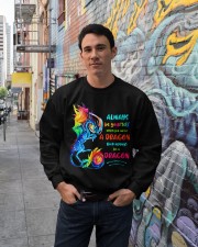Always be yourself Crewneck Sweatshirt lifestyle-unisex-sweatshirt-front-2
