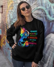 Always be yourself Crewneck Sweatshirt lifestyle-unisex-sweatshirt-front-3