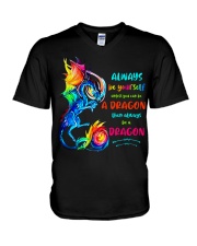 Always be yourself V-Neck T-Shirt tile
