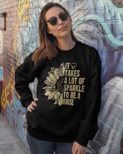 It takes a lot of sparkle - Printed apparels Crewneck Sweatshirt lifestyle-unisex-sweatshirt-front-3