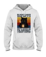 I don't care Hooded Sweatshirt tile