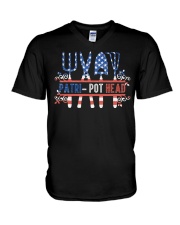 Patri-pot head V-Neck T-Shirt tile