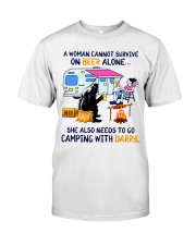 A women cannot survive on beer alone Classic T-Shirt front