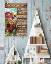 God says you are Faux wood print 11x17 Poster lifestyle-holiday-poster-2