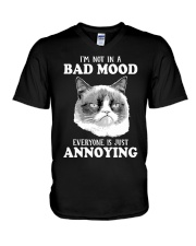 I'm not in a bad mood V-Neck T-Shirt tile