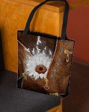 Faith Hope Love Leather Pattern Print All-over Tote aos-all-over-tote-lifestyle-front-02