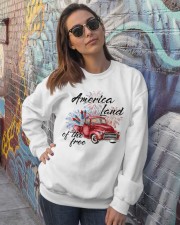 America Land of the Crewneck Sweatshirt lifestyle-unisex-sweatshirt-front-3