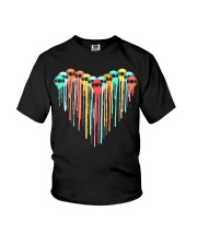 Colorful vynil record heart Youth T-Shirt tile