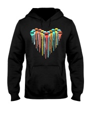 Colorful vynil record heart Hooded Sweatshirt tile