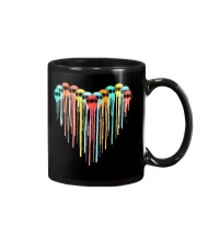 Colorful vynil record heart Mug tile
