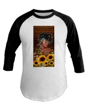 Black is beautiful Baseball Tee tile