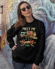 Meet me at my happy place Crewneck Sweatshirt lifestyle-unisex-sweatshirt-front-3